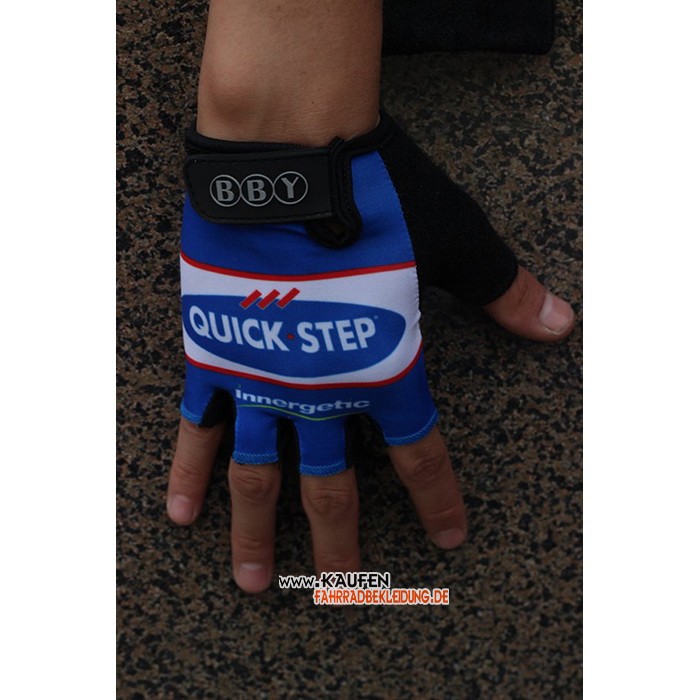 2020 Quick Step Kurze Handschuhe Blau